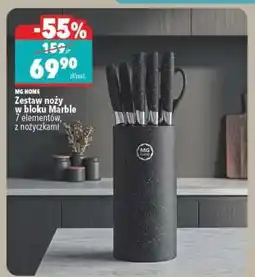 Biedronka Zestaw noży w bloku Marble oferta