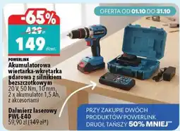 Biedronka POWERLINK Akumulatorowa wiertarka-wkrętarka udarowa z silnikiem bezszczotkowym oferta