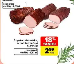 Carrefour Szynka tatrzańska Schab tatrzański oferta