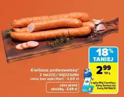 Carrefour Kiełbasa podwawelska oferta