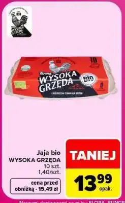 Carrefour Jaja bio WYSOKA GRZĘDA oferta