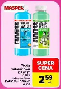 Carrefour Woda witaminowa Dr Witt oferta