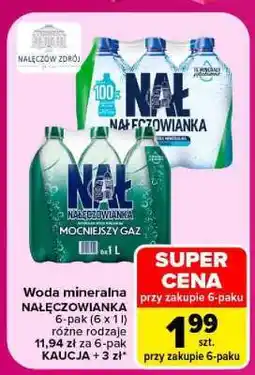 Carrefour Woda mineralna NAŁĘCZOWIANKA oferta