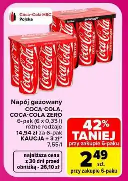 Carrefour Coca-Cola Coca-Cola Zero oferta