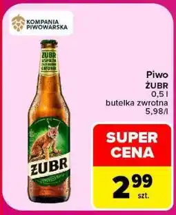 Carrefour Piwo ŻUBR oferta