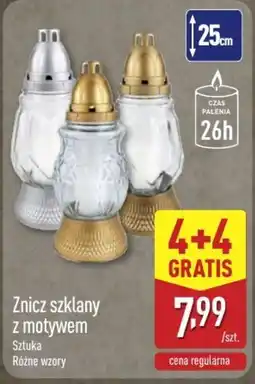 ALDI Znicz szklany z motywem oferta