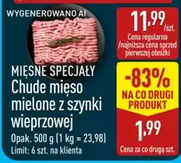 ALDI Chude mięso mielone z szynki wieprzowej oferta