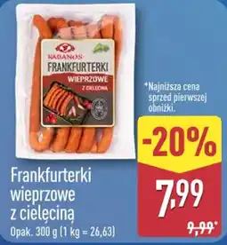 ALDI Frankfurterki wieprzowe z ciełeciną oferta