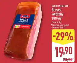 ALDI Wędliniarnia Boczek wędzony surowy oferta