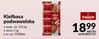 Kiełbasa podwawelska Sokolów