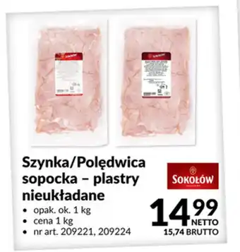Szynka/Polędwica Sopocka - plastry nieukładane