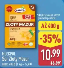 ALDI Mlekpols Ser Złoty Mazur oferta