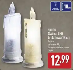 ALDI Świeca LED brokatowa 18 cm oferta