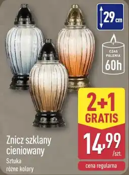ALDI Znicz szklany cieniowany oferta