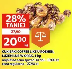 Auchan Cukierki Coffee Like u Roshen oferta
