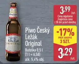ALDI Piwo Český Ležák Original oferta