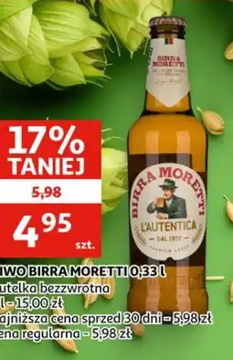 Auchan Pivo Birra Moretti oferta