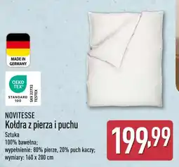 ALDI Novitesse kołdra z pierza i puchu oferta