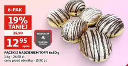 Auchan Pączki z nadzieniem toffi oferta