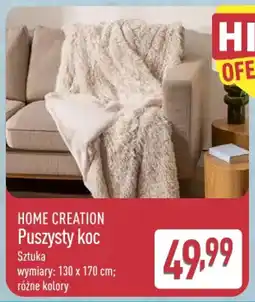 ALDI HOME CREATION Puszysty koc oferta
