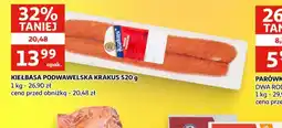 Auchan Kiełbasa Podwawelska Krakus oferta