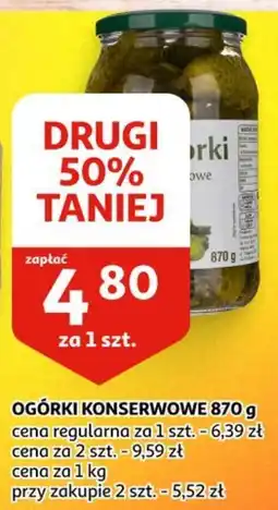 Auchan Ogórki Konserwowe oferta