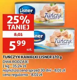Auchan Tuńczyk Kawałki Lisner oferta