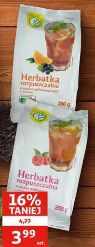 Auchan Herbatka rozpuszczalna o smaku wieloowocowym oferta