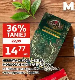 Auchan Herbata Zielona z Miętą Moroccan Mint Basilur oferta