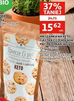 Auchan Mieszanka na keto ciastek z czekoladą piec przemian oferta