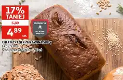 Auchan Chleb Żytni z Żurawiną oferta
