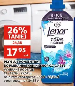 Auchan Płyn lub koncentrat do płukania tkanin Lenor oferta