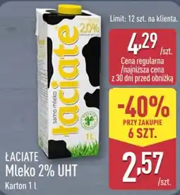 ALDI Mleko 2% UHT Łaciate oferta