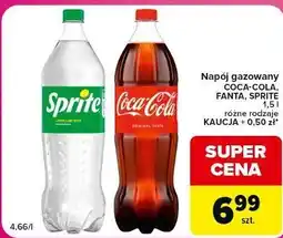 Carrefour Express Napój gazowany Coca-Cola, Fanta, Sprite oferta