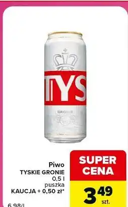Carrefour Express Piwo TYSKIE GRONIE 0,5 l puszka oferta