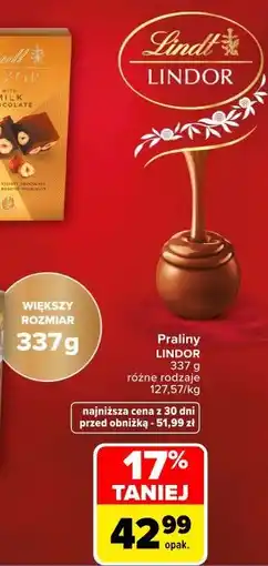 Carrefour Market Praliny Lindor Lindt oferta