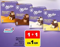 Carrefour Market Alpejskie Mleczko Milka 250-300 g różne rodzaje oferta