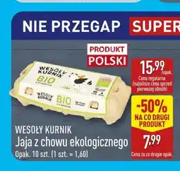 ALDI Jajka kurze z chowu ekologicznego Wesoły Kurnik oferta