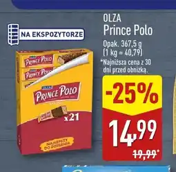 ALDI Wafelki Prince Polo Olza oferta