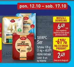 ALDI Ser w plastrach Sierpc oferta