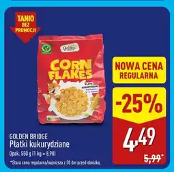 ALDI Płatki kukurydziane Golden Bridge oferta