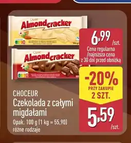 ALDI Czekolada z całymi migdałami Almondcracker mleczna Choceur oferta