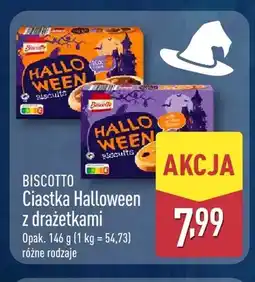 ALDI Ciastka Halloween z drażetkami Biscotto oferta