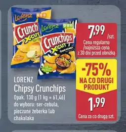 ALDI Chipsy Crunchips pieczone żeberka oferta