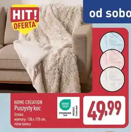 ALDI Puszysty koc Home Creation 130x170 cm oferta