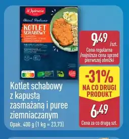 ALDI Kotlet schabowy z kapustą zasmażaną i puree ziemniaczanym U Jędrusia oferta
