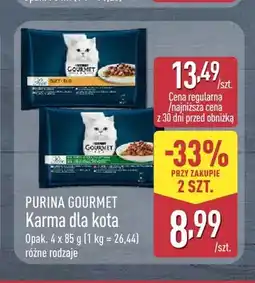 ALDI Karma dla kota Purina Gourmet 4-pak oferta