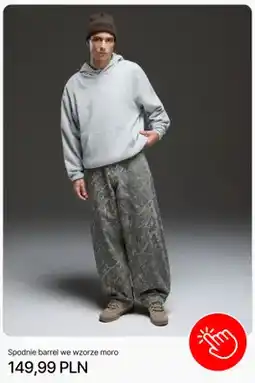 Cropp Spodnie barrel we wzorze moro Cropp oferta
