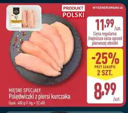 ALDI Polędwiczki z piersi kurczaka Mięsne Specjały oferta