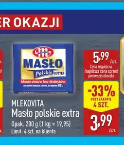 ALDI Masło polskie ekstra Mlekovita oferta